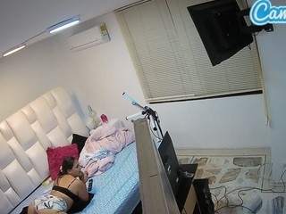 voyeurcam-latina-babe-bedroom-2 nude on Live Cam Girls Room