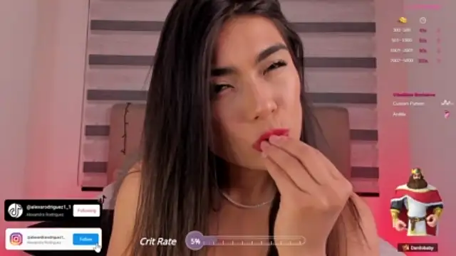 AlexaRodriguez_ naked stripping on cam for live sex video chat